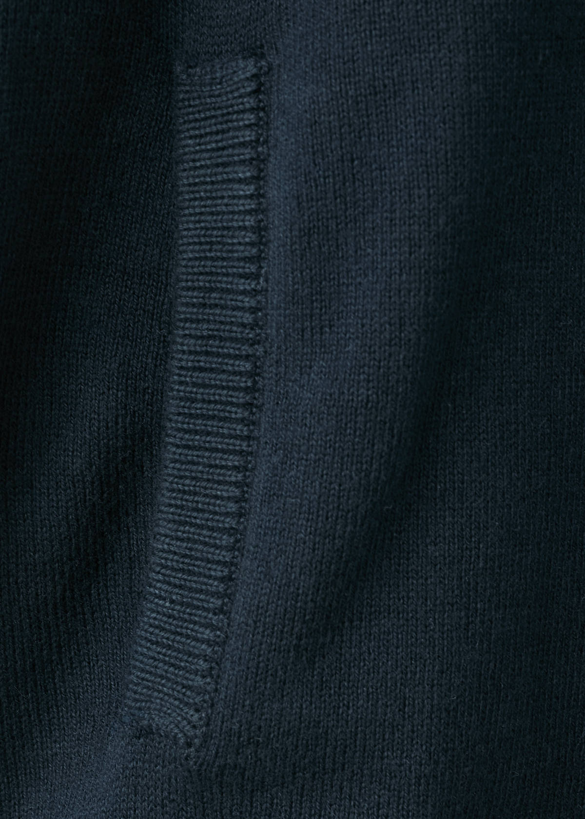 Zipped knit cardigan — Dark Navy