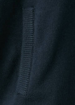 Zipped knit cardigan — Dark Navy 4