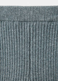 Ribbed knitted leggings — Green 2