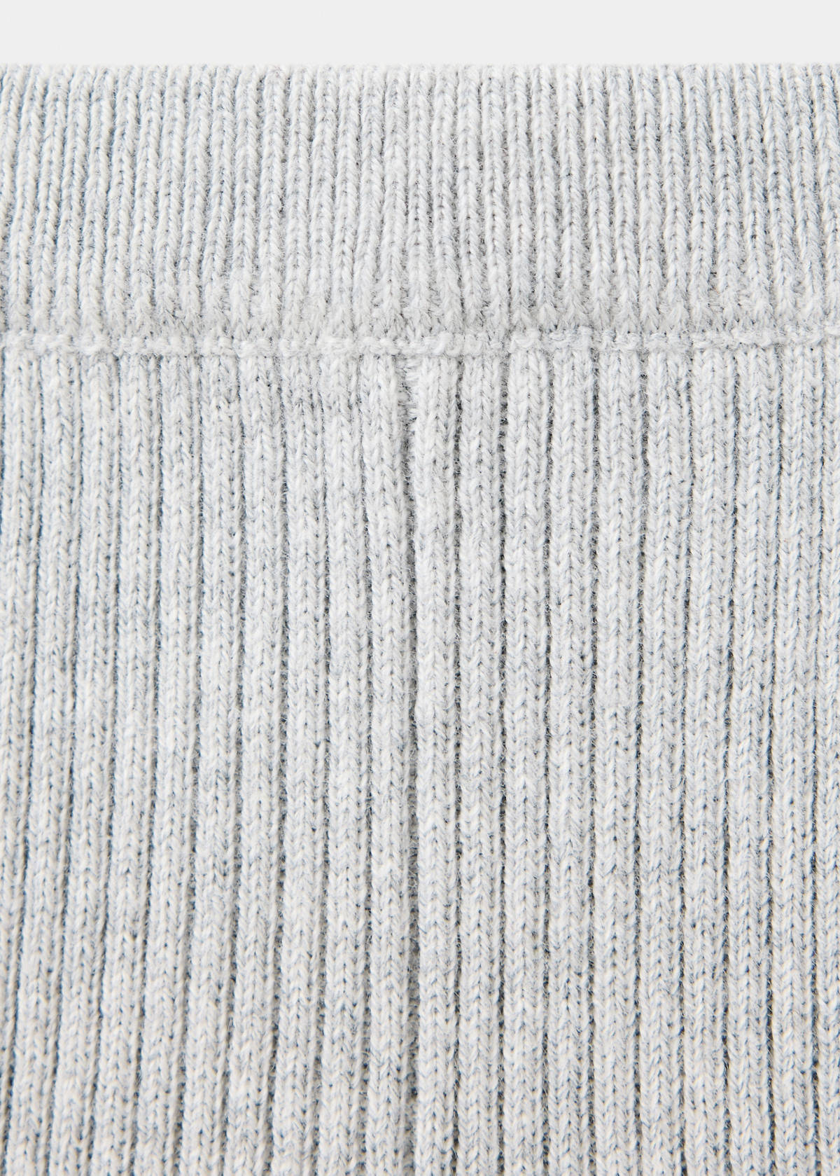 Ribbed knitted leggings — Medium Heather Grey