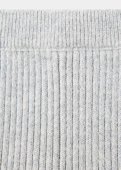 Ribbed knitted leggings — Medium Heather Grey 2