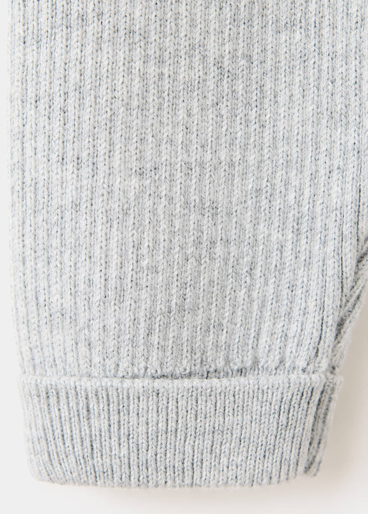 Ribbed knitted leggings — Medium Heather Grey