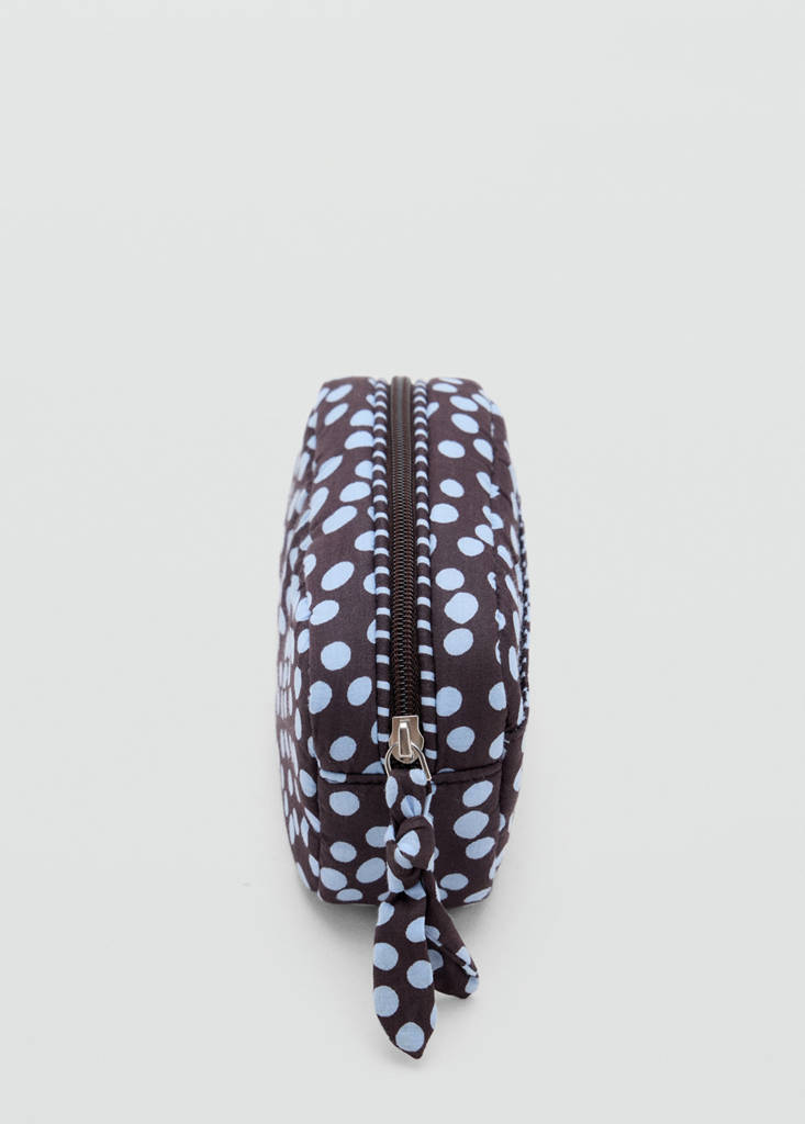 Cotton polka dot wash bag - thumbnail 3