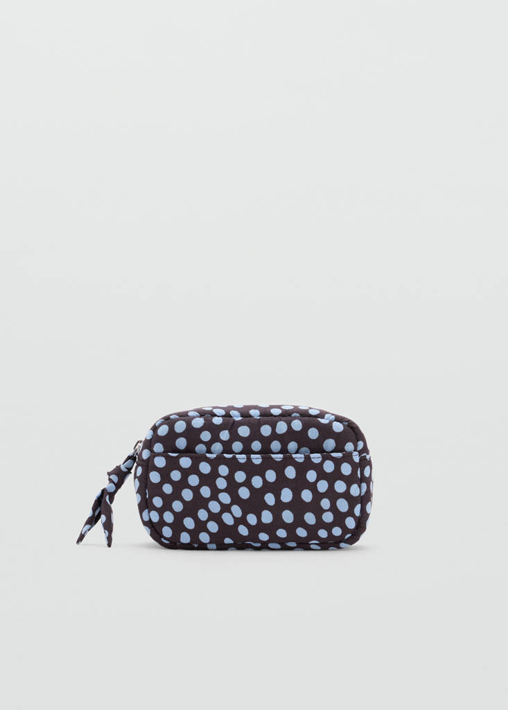 Cotton polka dot wash bag - thumbnail 2