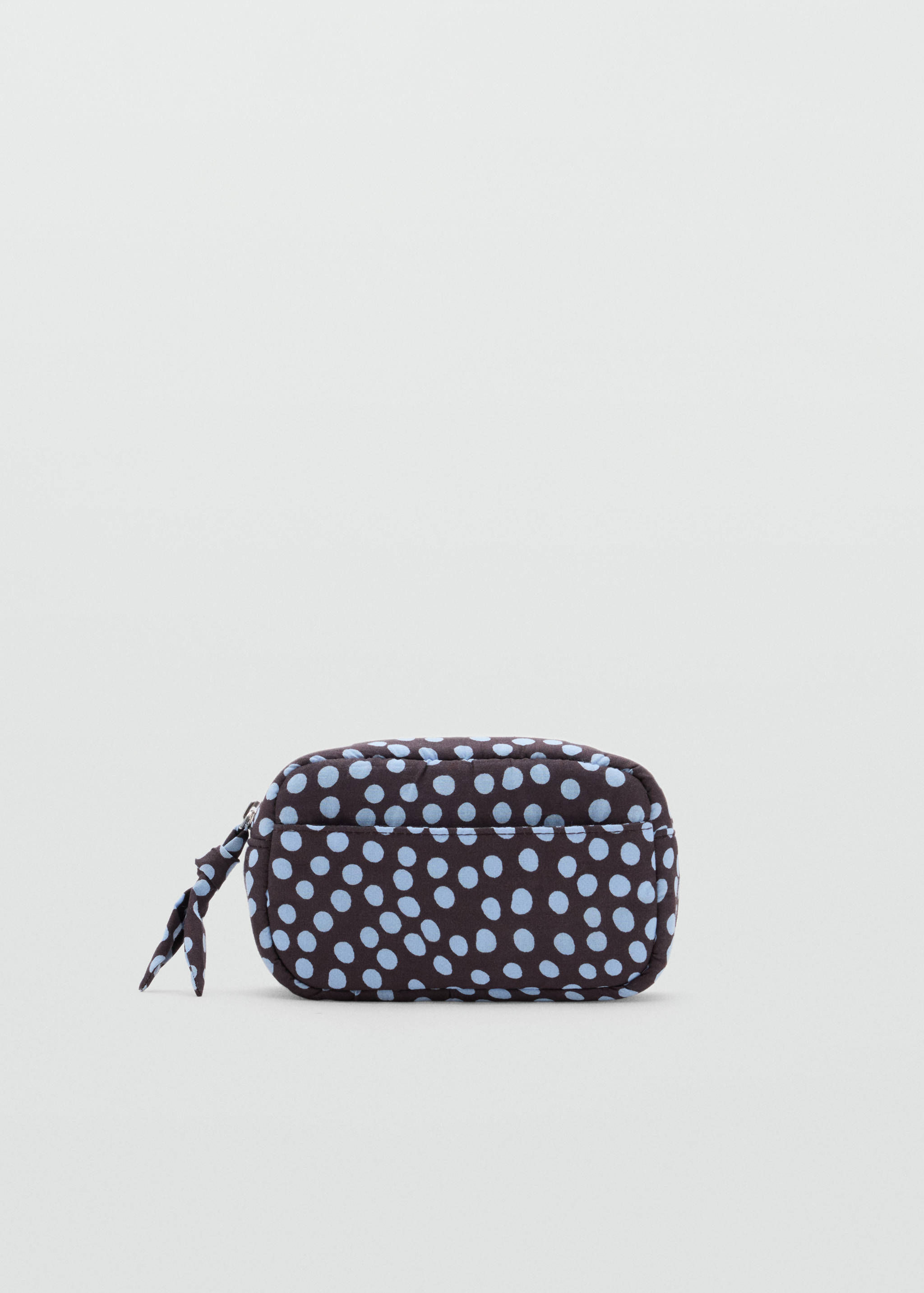 Trousse de toilette en coton à pois - Article sans modèle