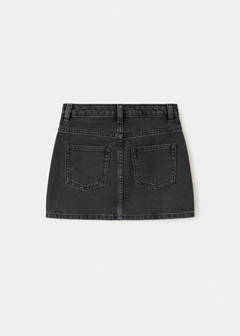Strass denim skirt — Black denim 5