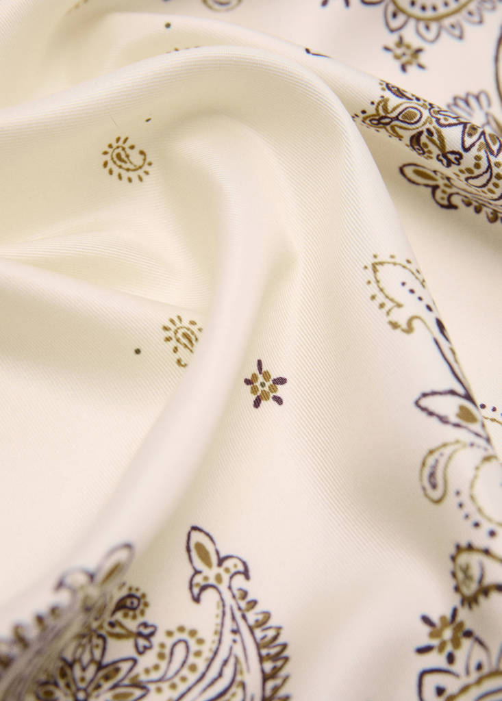 Paisley print scarf — Burgundy