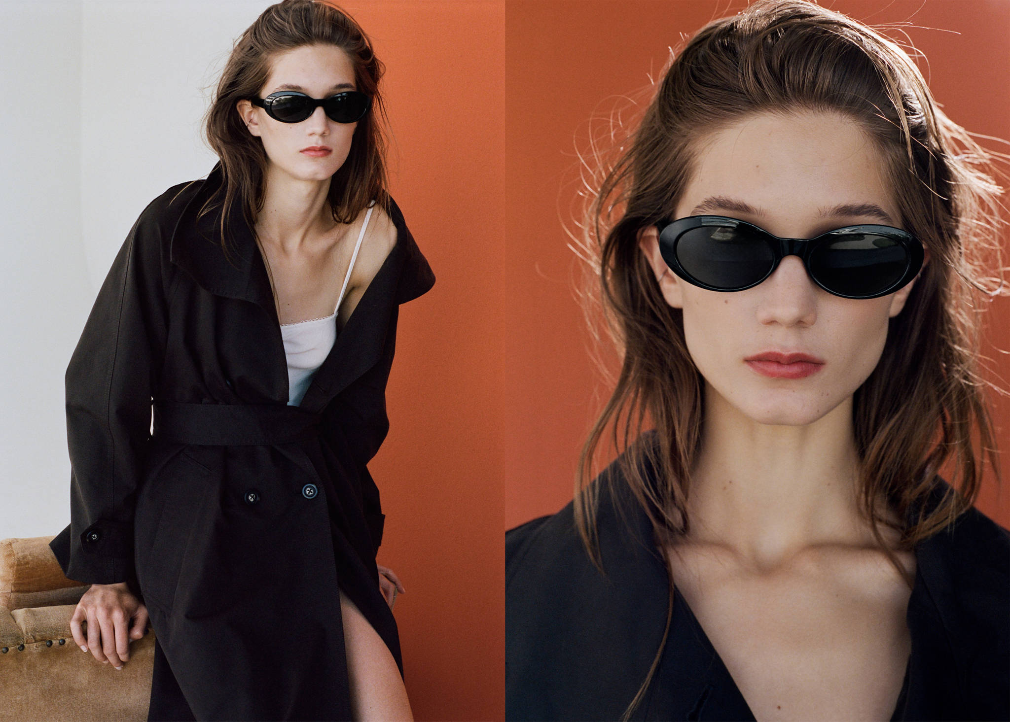 Oval-frame sunglasses - Panoramic plane