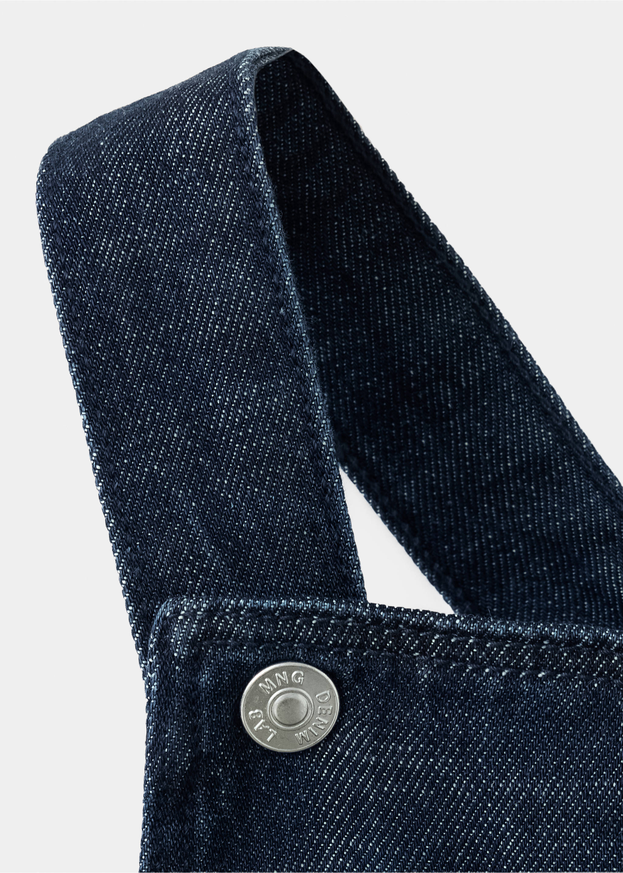 Sarafan din denim cu buzunar - Detaliu al articolului 8, Albastru foarte deschis. Ref: 37064415-00.