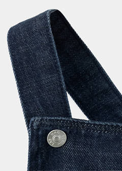 Pocket denim pinafore dress — Open Blue 3
