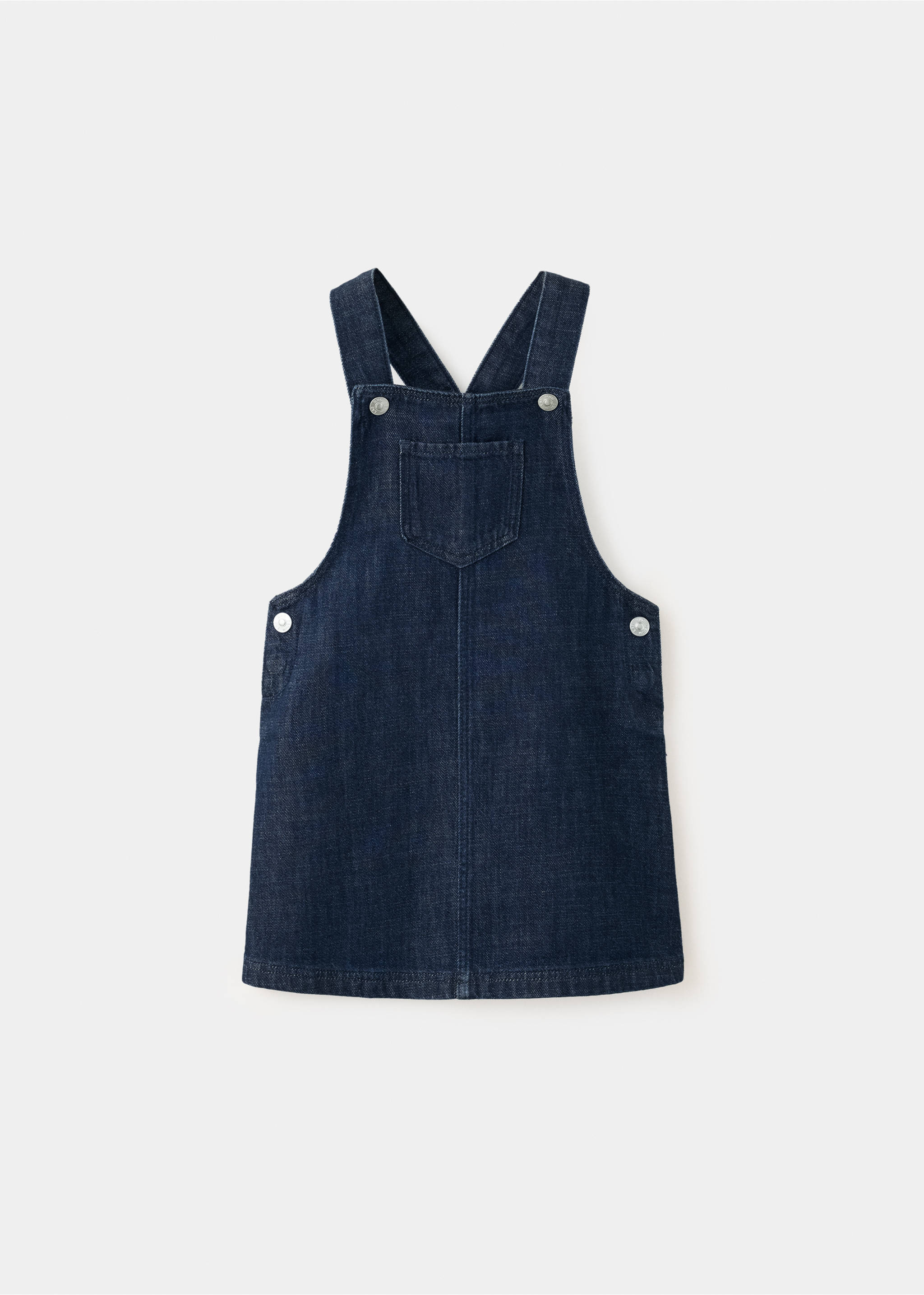 Sarafan din denim cu buzunar - Articol fără model, Albastru foarte deschis. Ref: 37064415-00.