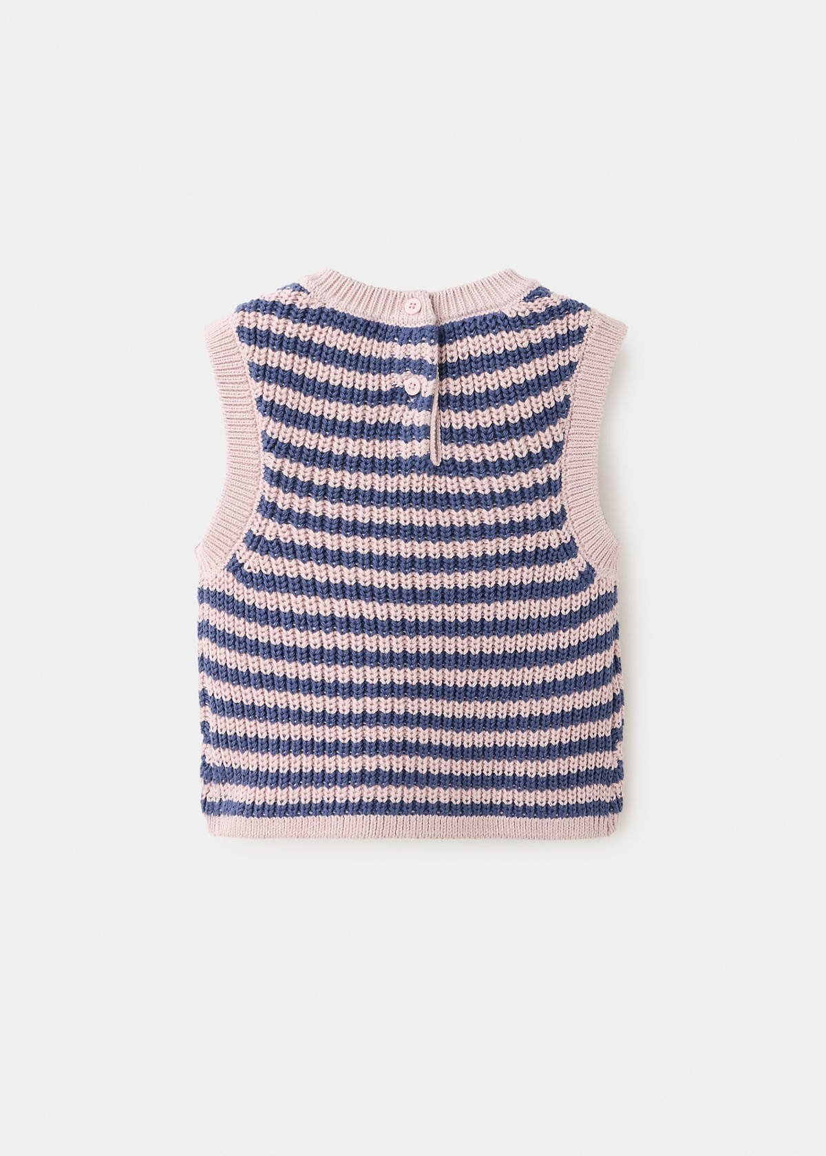 Striped knitted gilet — Light/Pastel Purple
