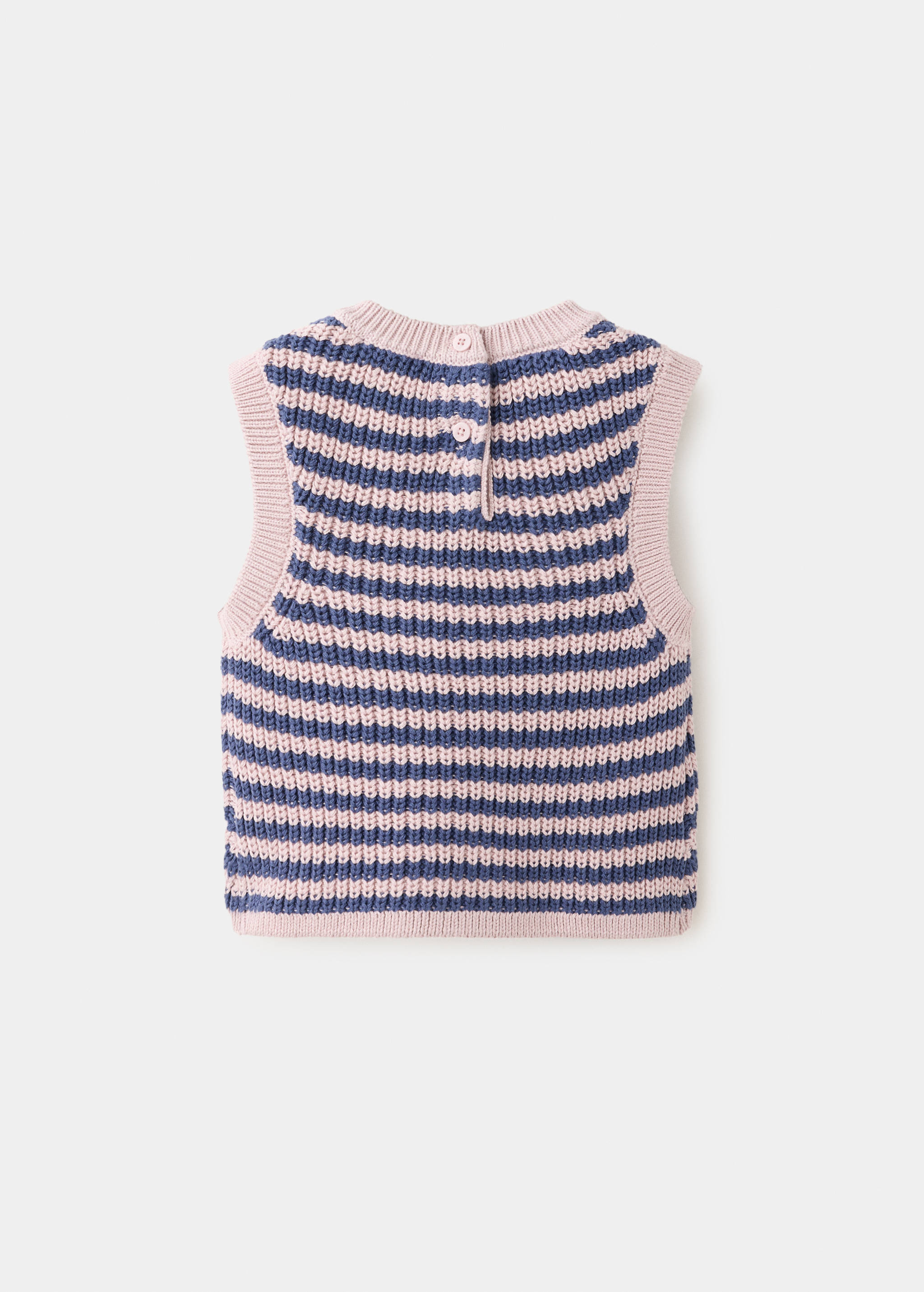 Gilet maille rayures - Verso de l’article