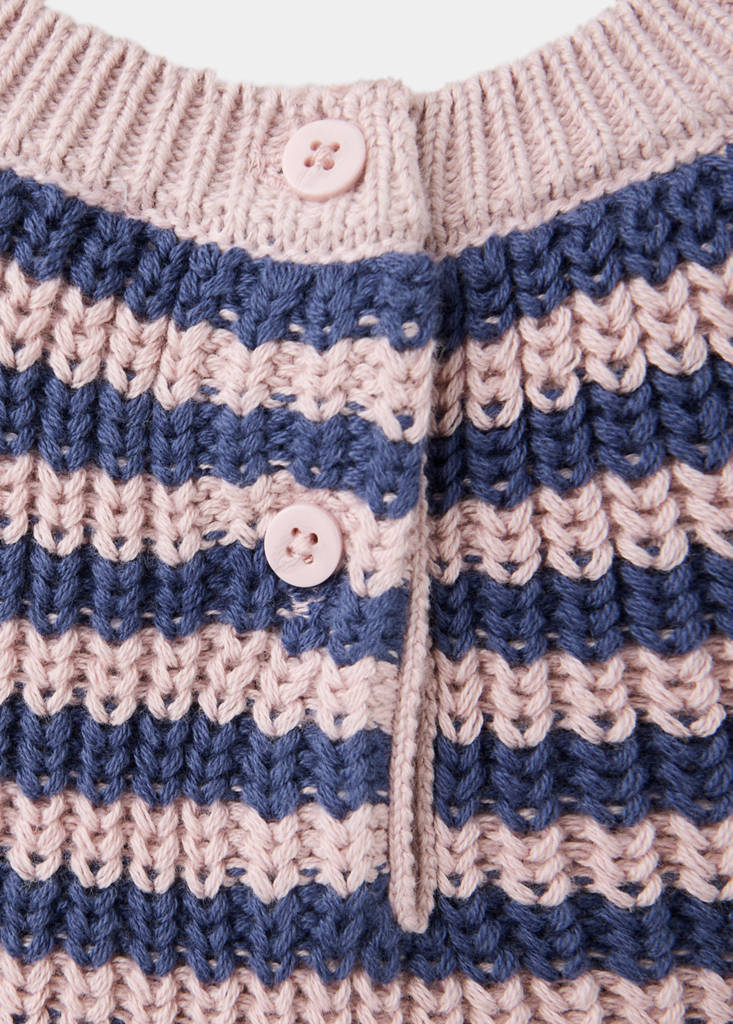 Striped knitted gilet — Light/Pastel Purple