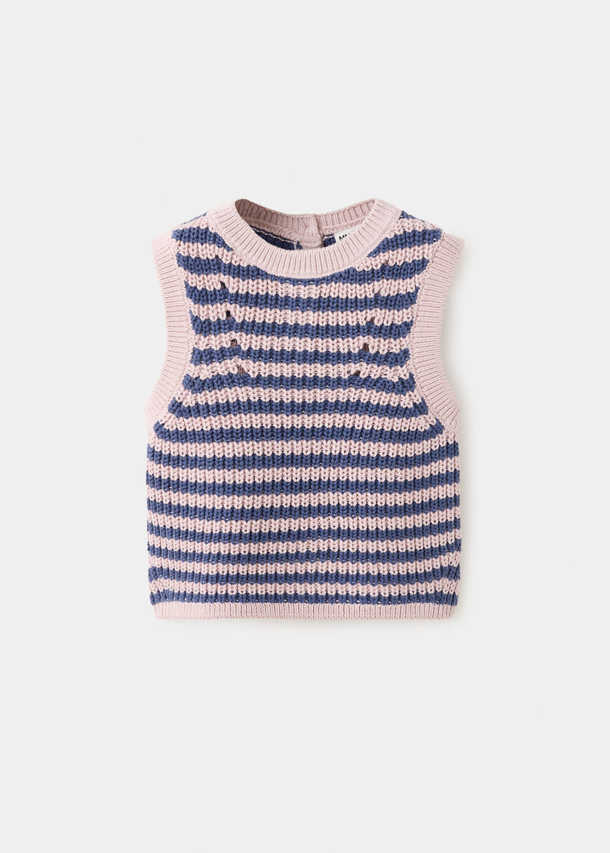 Striped knitted gilet — Light/Pastel Purple