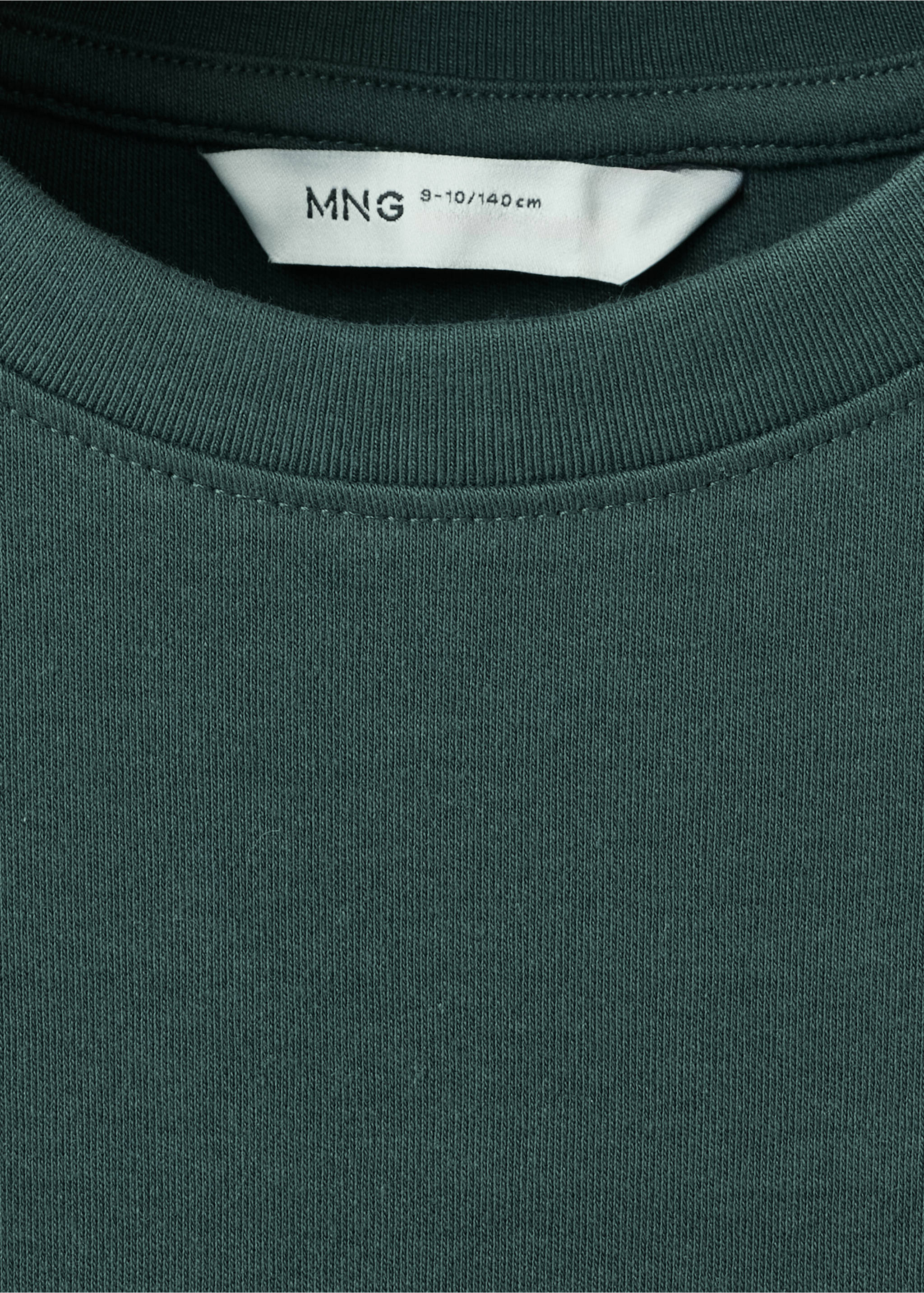 T-shirt nubasic - Details of the article 8, Dark Green. Ref: 37064419-00.