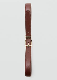 Square buckle belt — Brown 4