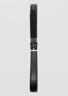 Square buckle belt — Black 4