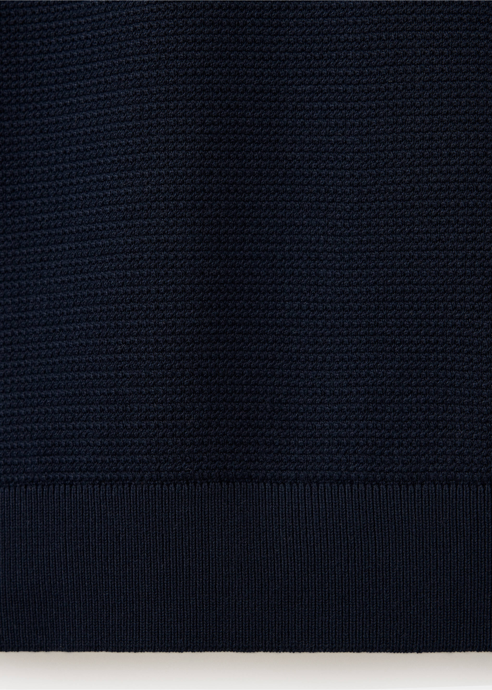 Jersey mezcla algodón punto fino - Detalle del artículo 0, Azul marino. Ref: 37064423-00.