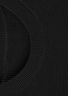 Fine-knit cotton sweater — Black 7