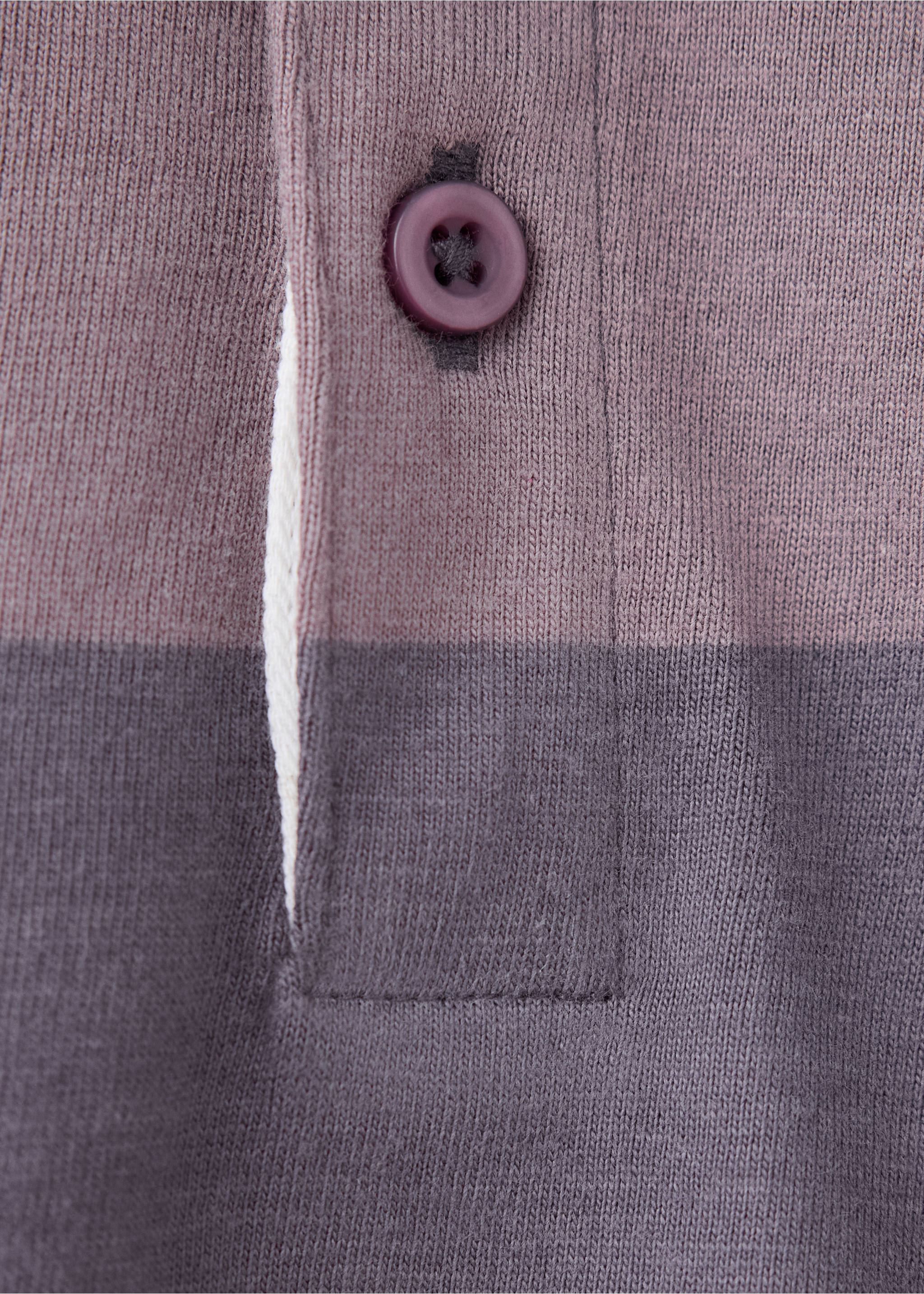 Relaxed fit striped polo - Details of the article 0, Plum. Ref: 37064426-00.