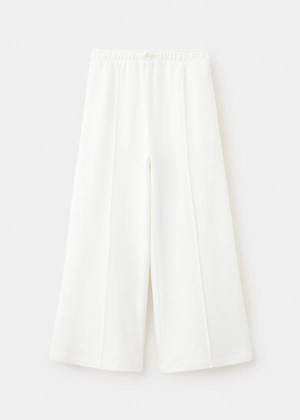 Cotton palazzo joggers — Off White