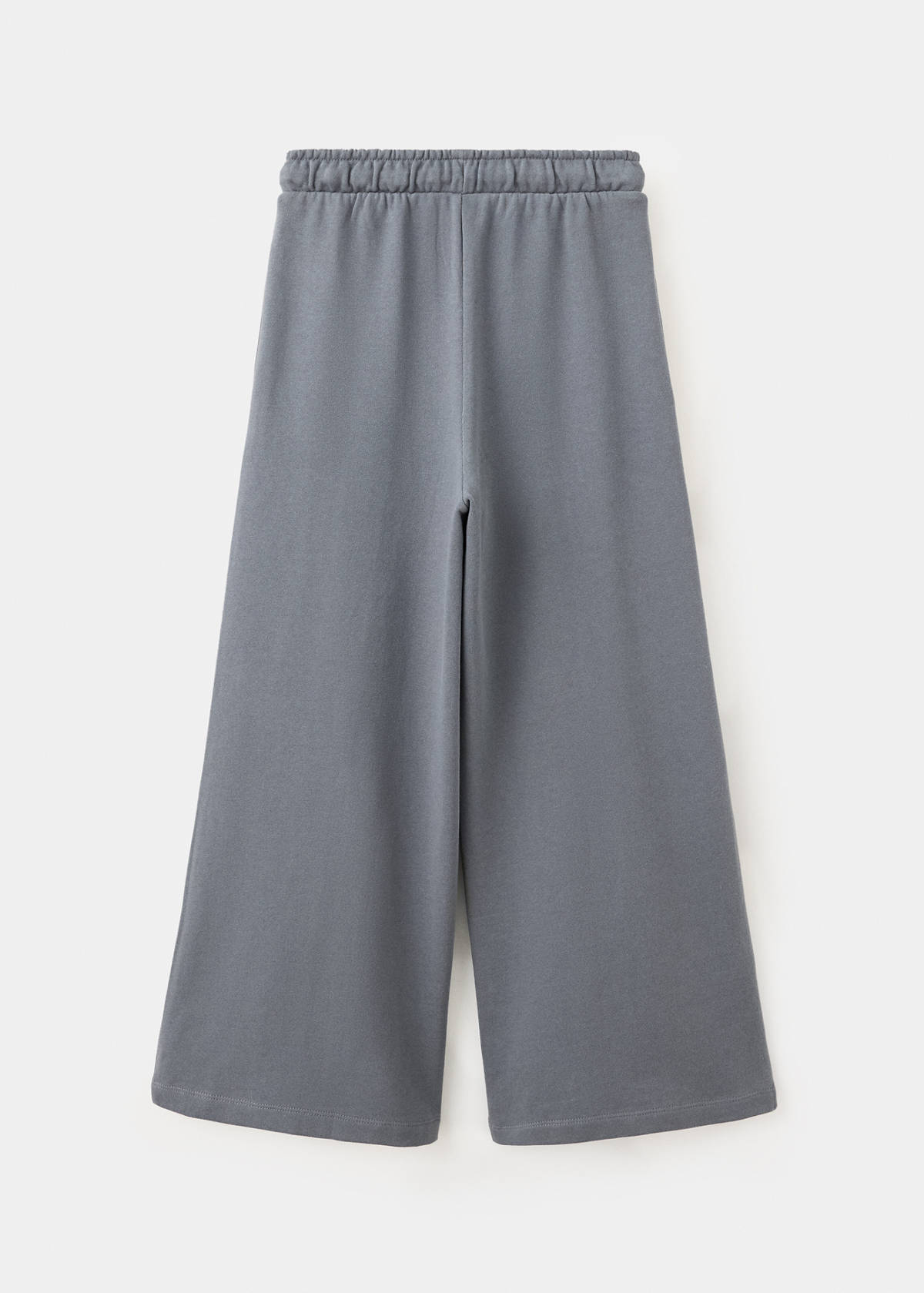 Cotton palazzo joggers — Charcoal