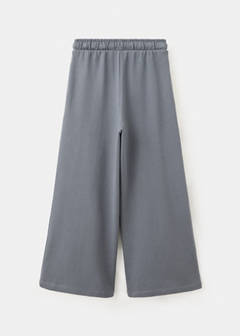 Cotton palazzo joggers — Charcoal 4