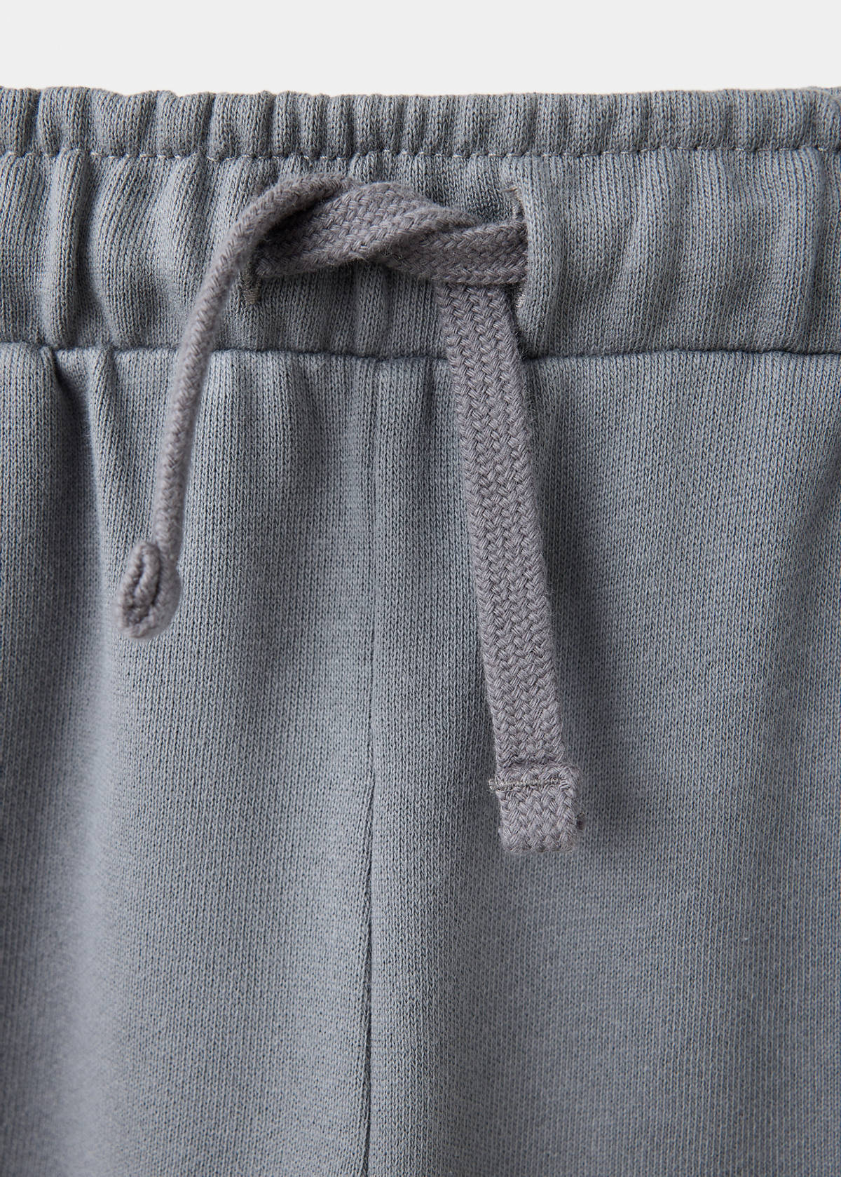 Cotton palazzo joggers — Charcoal