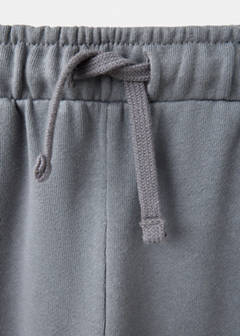 Cotton palazzo joggers — Charcoal 3