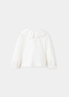 Cotton T-shirt with Peter Pan collar — Off White 3