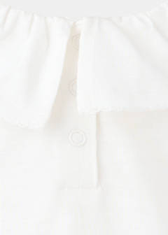 Cotton T-shirt with Peter Pan collar — Off White 2