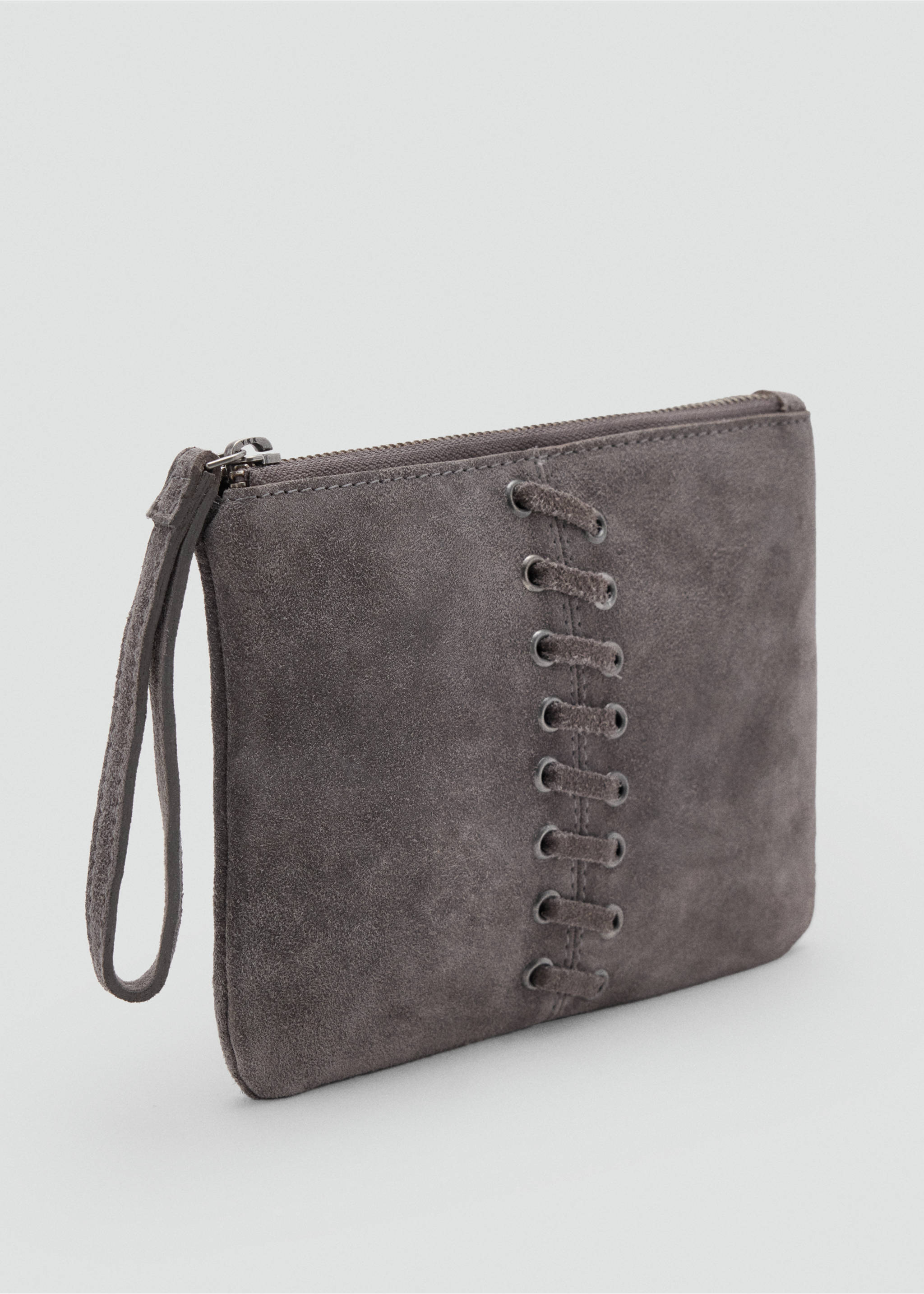 Pochette cloutch - Plan moyen, Gris. Ref: 37064430-00.