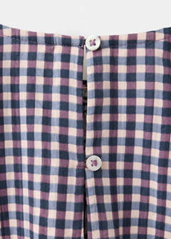 Smocked vichy blouse — Violet 6