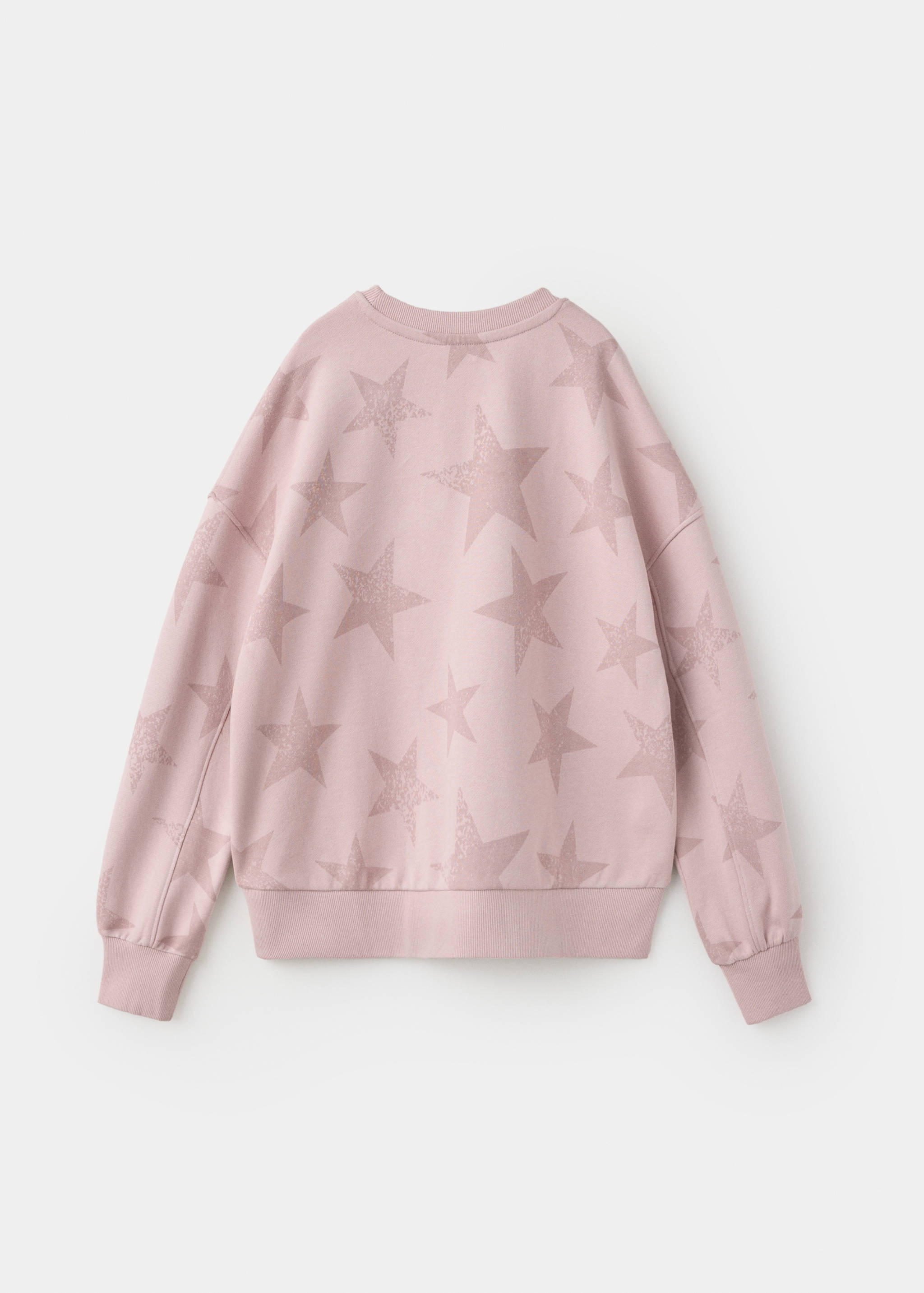 Star print cotton sweatshirt - Reverse of the article