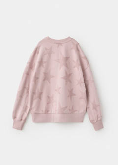 Star print cotton sweatshirt — Pink 6