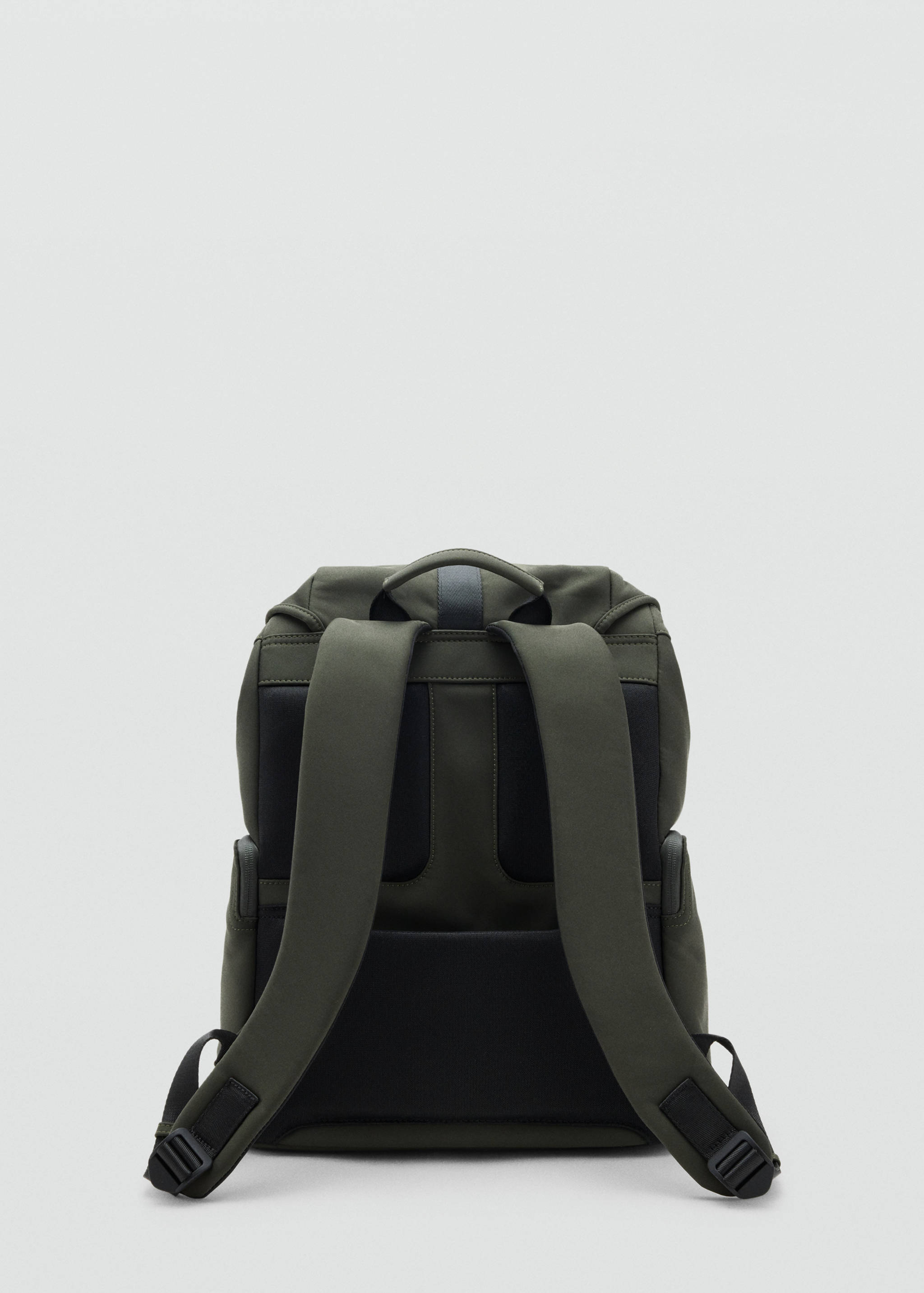 Rubberized backpack with flap closure - Details of the article 1