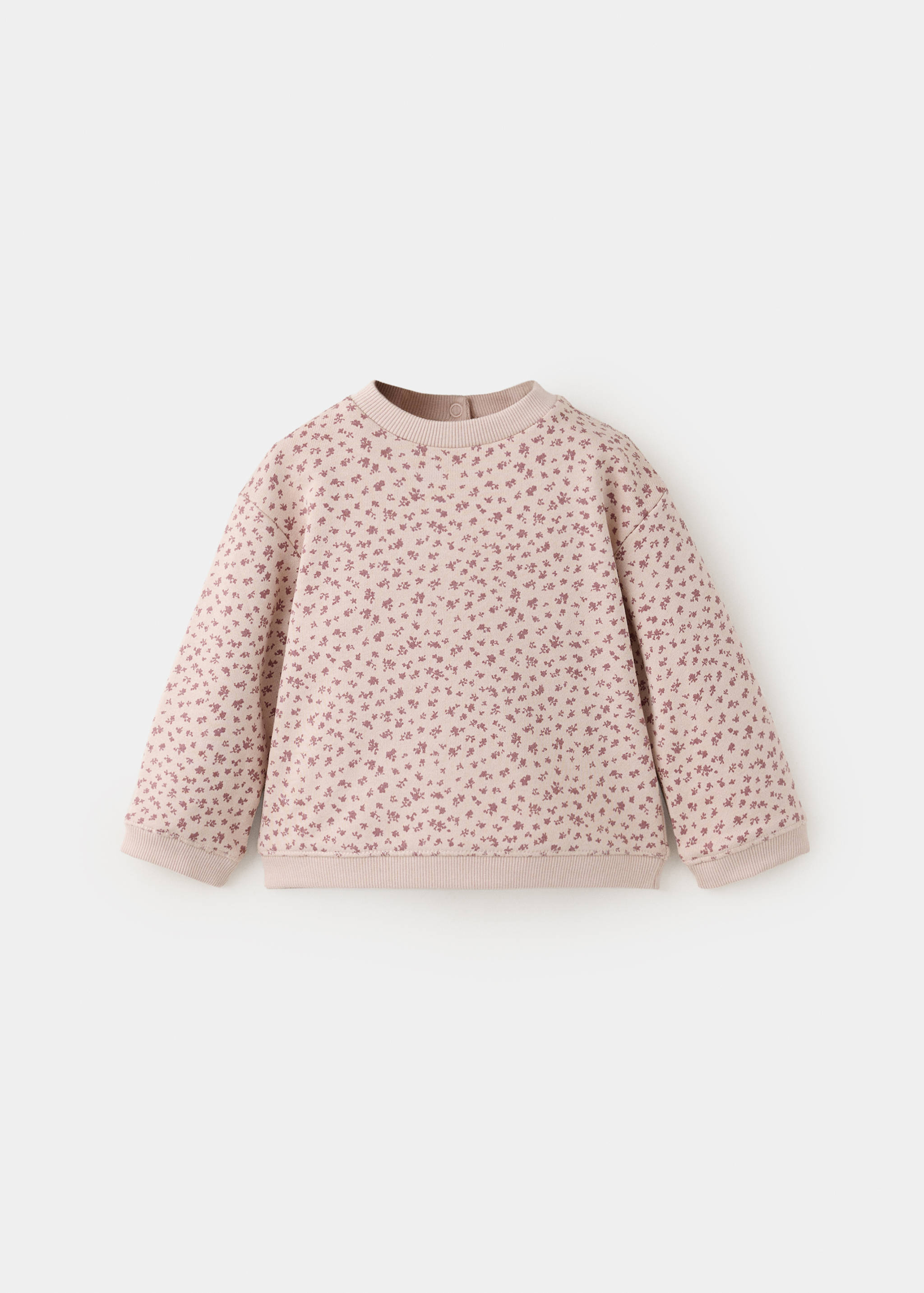 Bedrucktes Sweatshirt aus Baumwolle mit Blumenprint - Artikel ohne Model