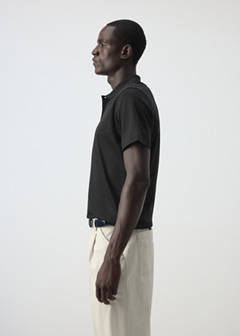 Regular-fit cotton polo shirt — Black 5