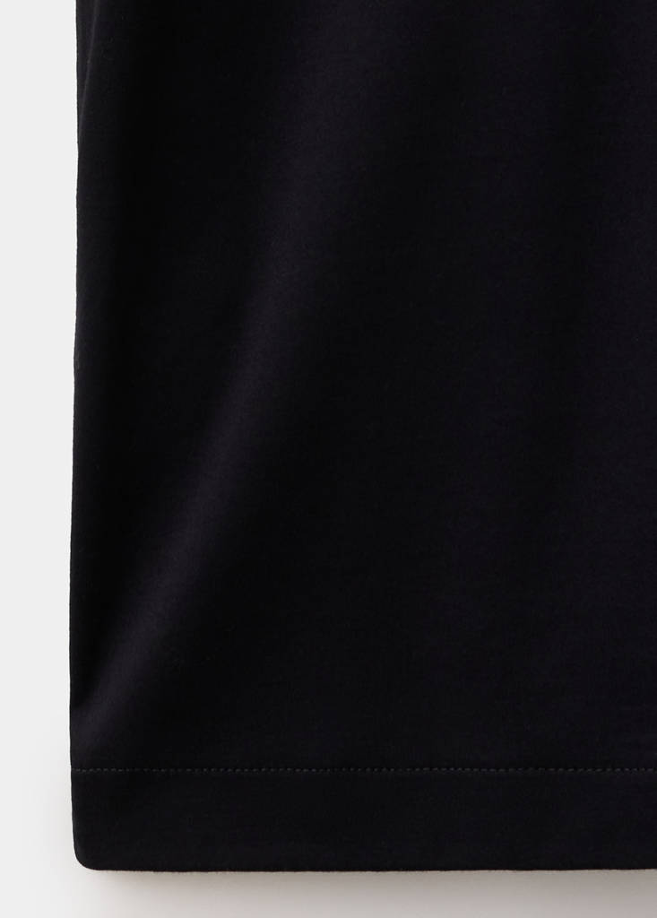 Regular-fit cotton polo shirt — Black