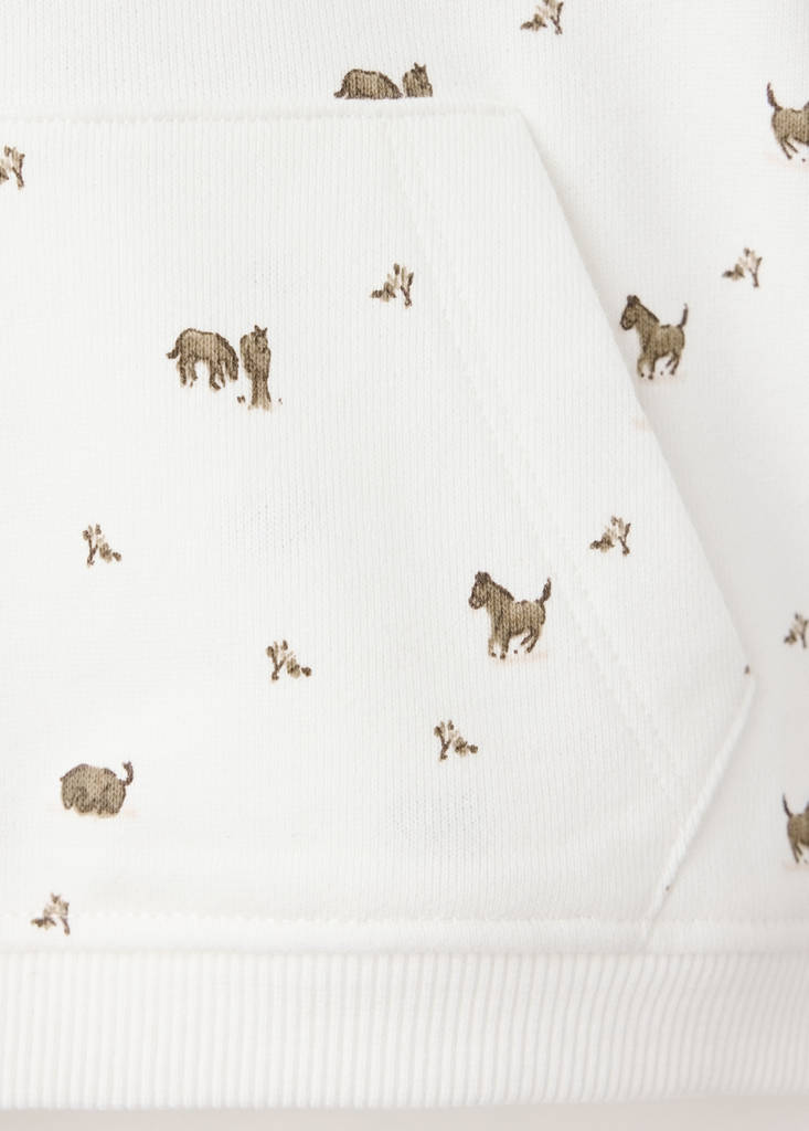 Printed cotton sweatshirt — Off White