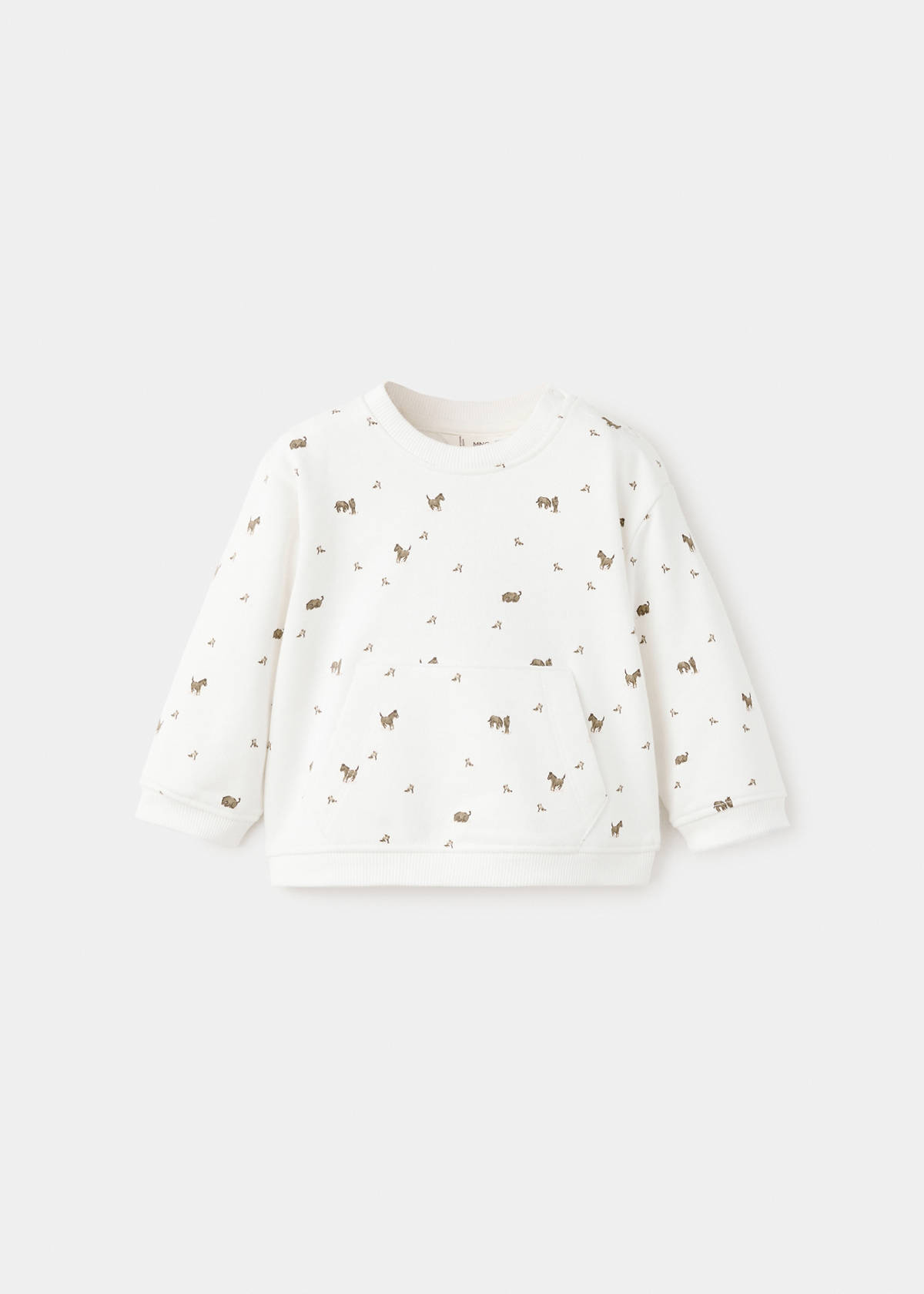 Printed cotton sweatshirt — Off White