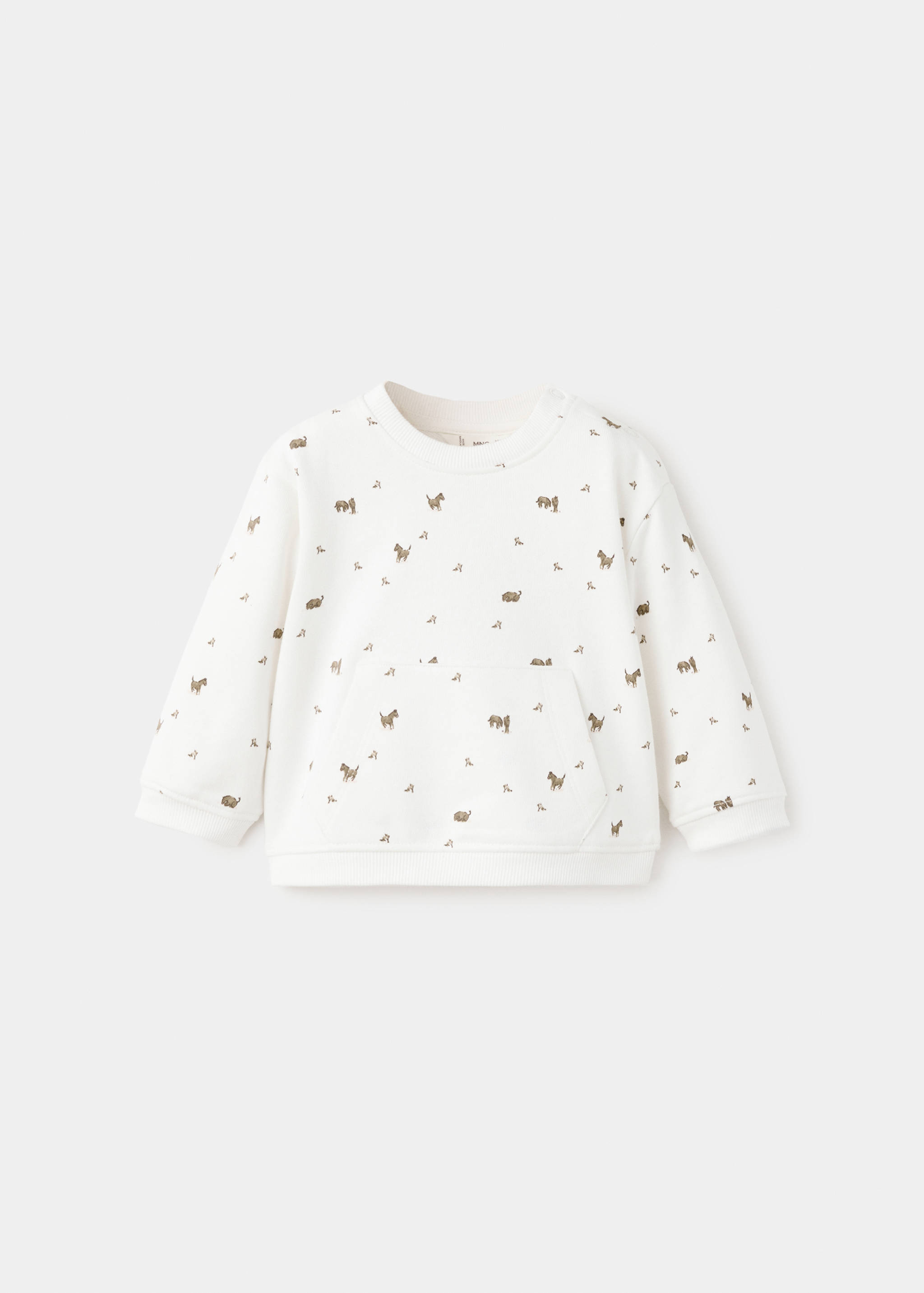 Printed cotton sweatshirt - Article without model