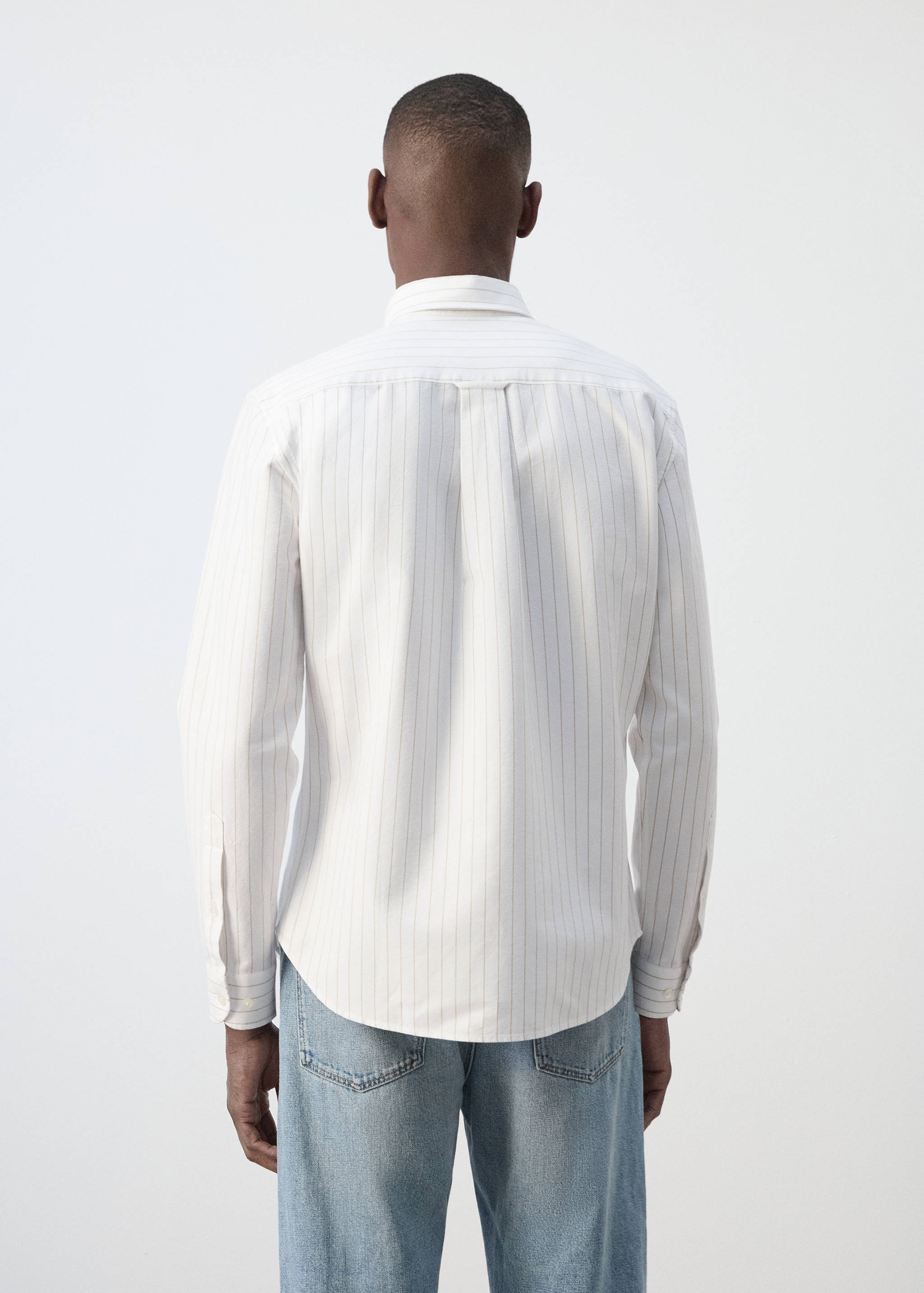 100% cotton striped shirt - Reverse of the article