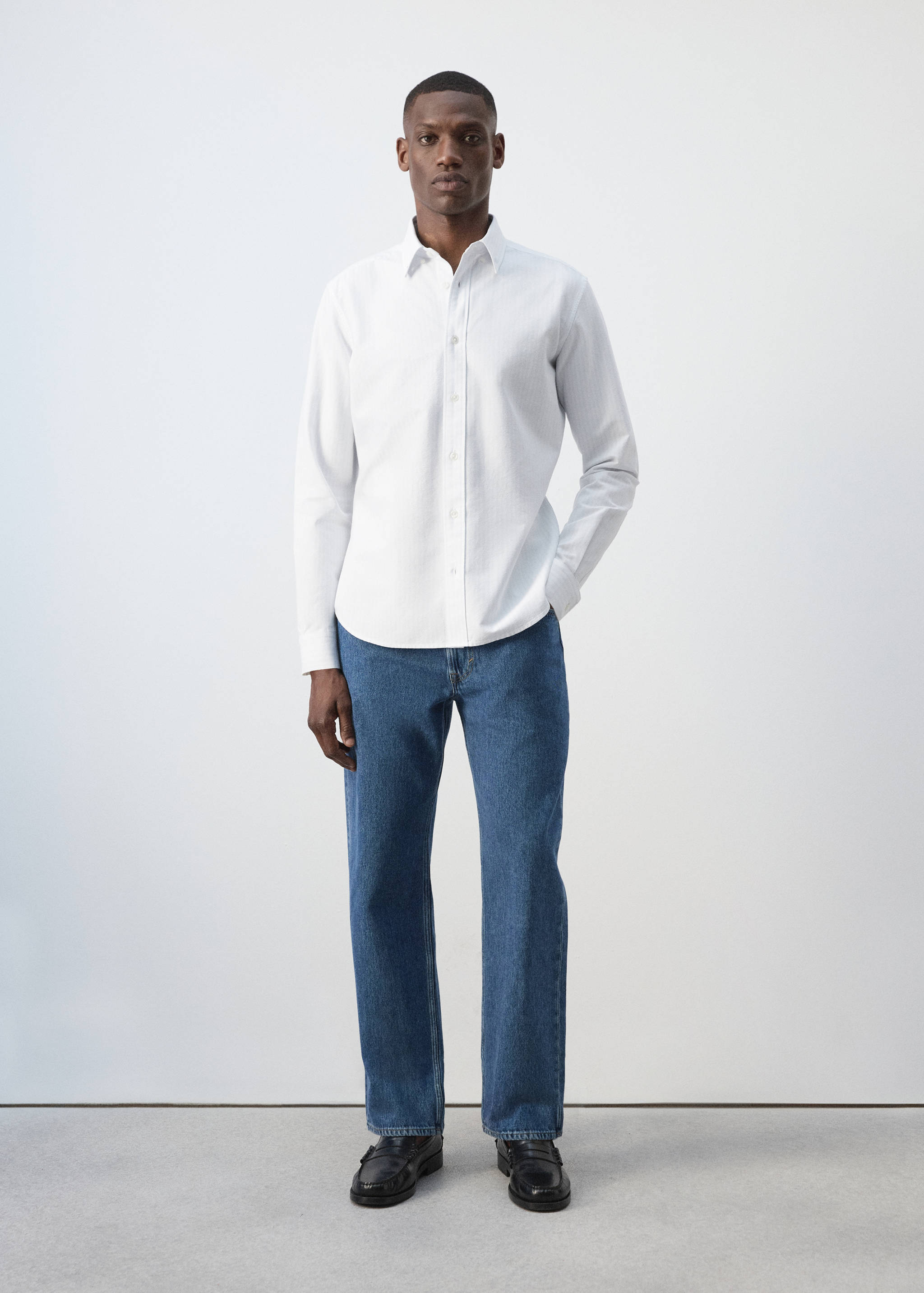 100% cotton striped shirt - General plane