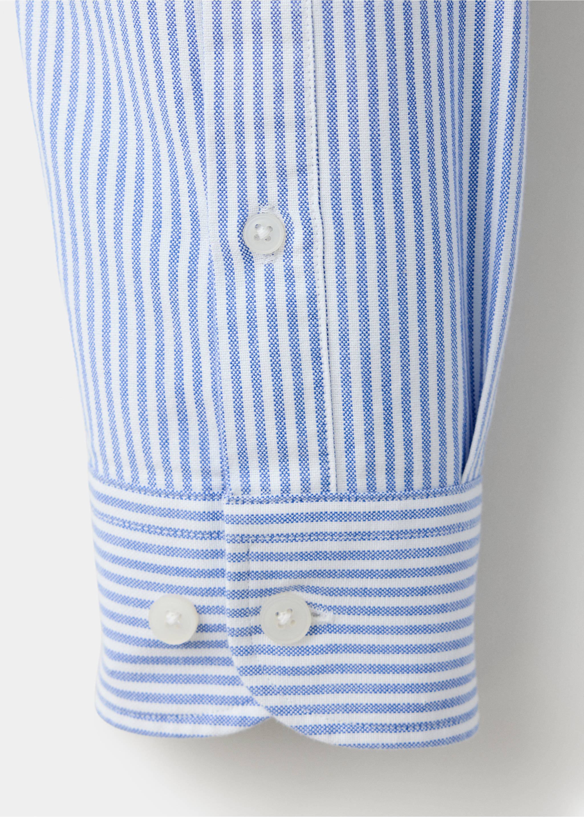 100% cotton striped shirt - Details of the article 0, Dark Navy. Ref: 37064437-00.