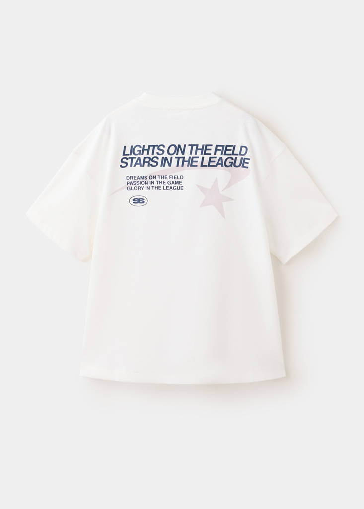 Printed oversize t-shirt — White