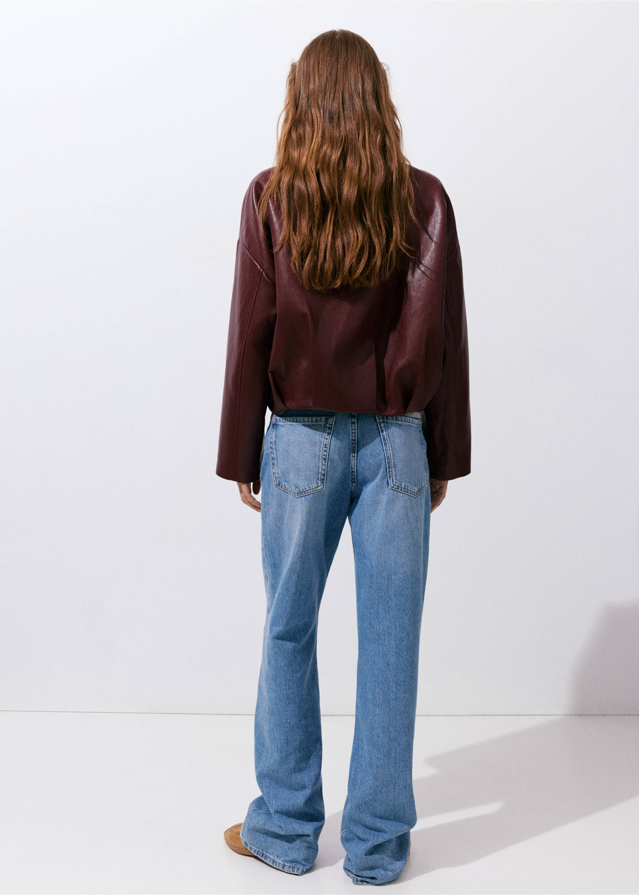 Veste dantespu - Verso de l’article, Grenat. Ref: 37064441-00.