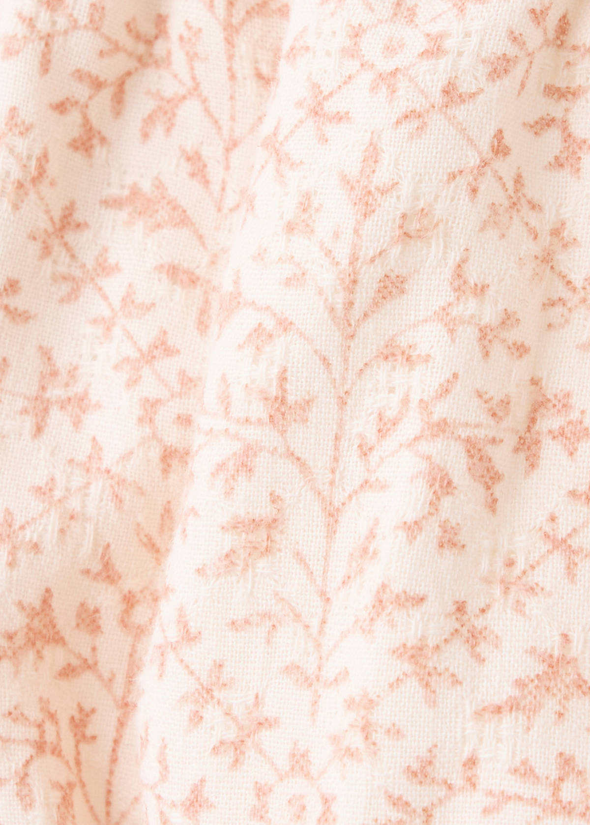 Floral print cotton romper — Off White