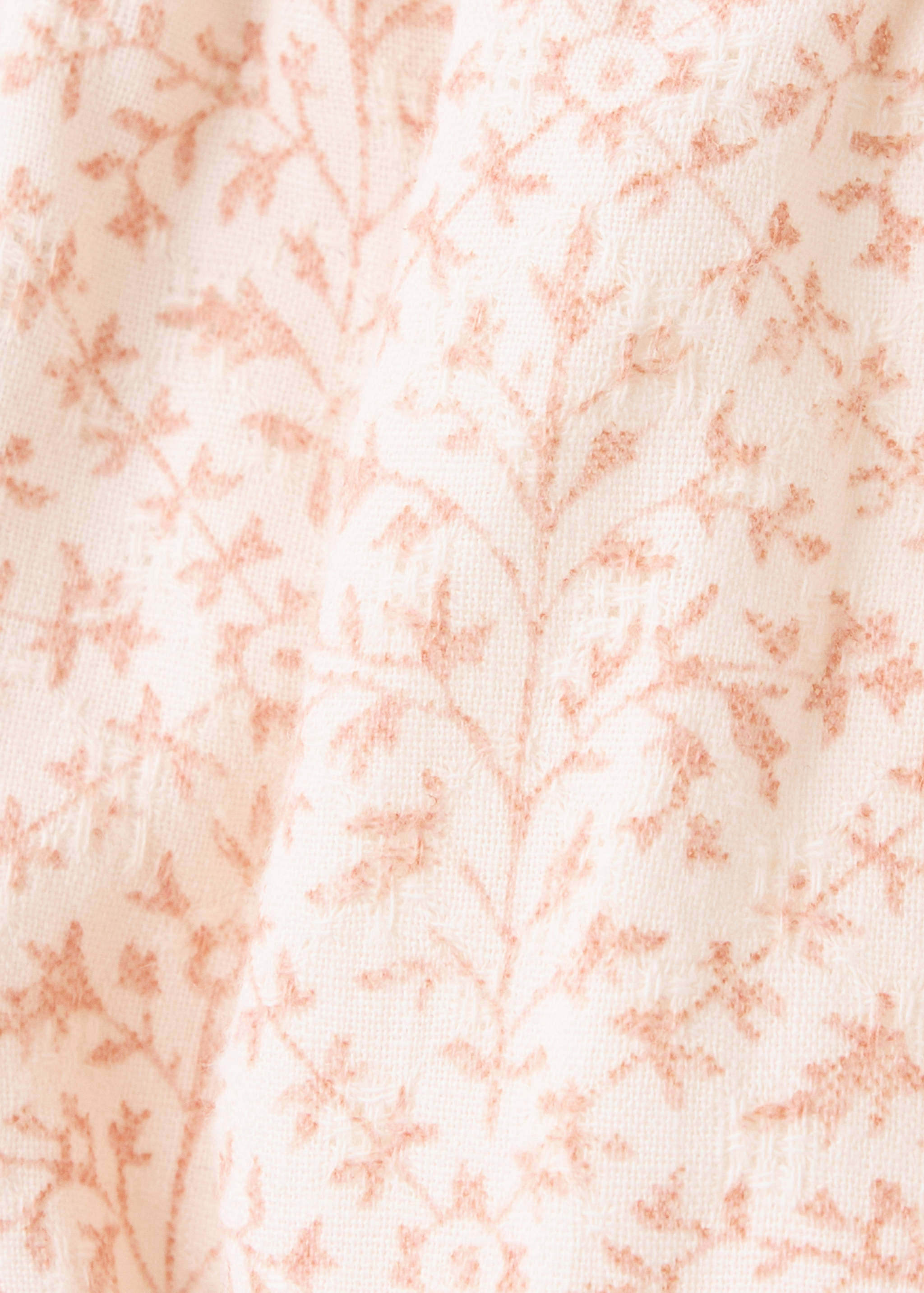 Floral print cotton romper - Details of the article 0